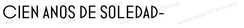 Cien anos de soledad字体转换